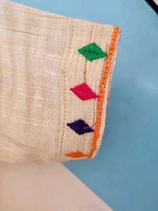 Vibrant Hand-Embroidered Tunic Top