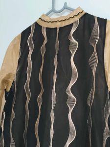 Partywear Ethnic Gawn Dress With Shrug