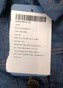 Women&#39;s Denim Jacket, XL Size