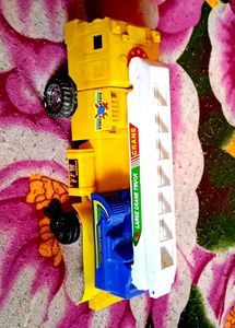 New Boys Playing Crane Truck . Cran For Child .