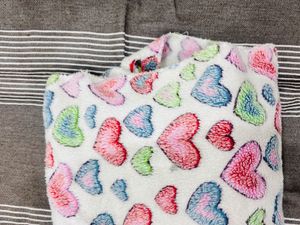 Heart Print Baby Blanket