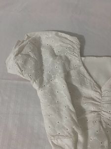 White Eyelet Summer Dress