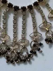 2 Necklace &amp; Earring Sets - Sterling &amp; Golden