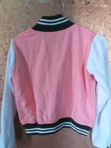 Pink NY Varsity Jacket