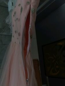 Peach Colour Long Gown