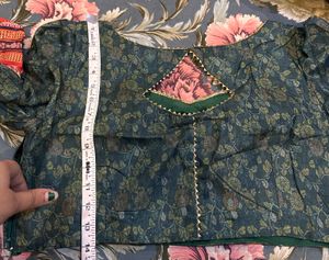 Floral Print Saree with Blouse
