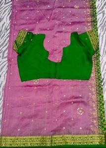 Zardoji Maggam Work Design Saree