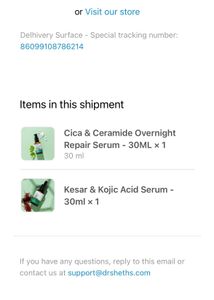 Dr Sheth Cica&amp;ceramide+ kojic Serum