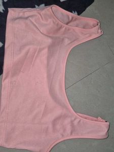 Cute Pajama Set Kitty-Furr Pants &amp; Pink Bralette