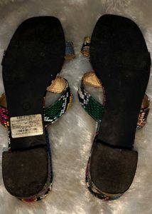 Branded Sneak-a-peek Sandals 7 Inches