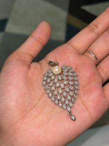 A Set Of Gold Coated Dollar &amp; Earrings