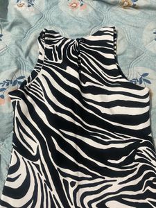 Zebraa Pattern Dress
