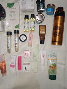 Combo Of Skin Care And Makeup Products