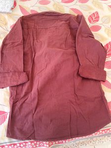 Louis Vuitton Maroon Button Up