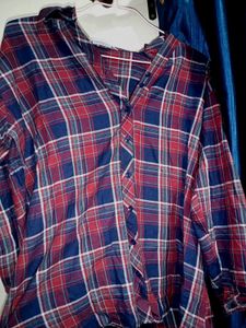 Red Plaid Flannel Shirt