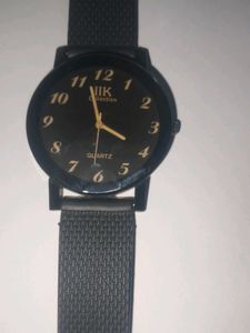 Classic Black Wrist Watch