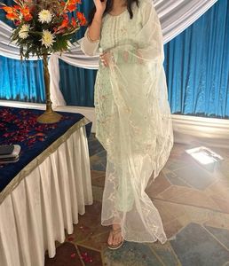 Mint Green Embroidered Salwar Kameez