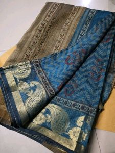 Organza saree With Blouse