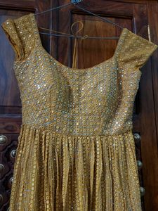 Silk lPastel Yellow Real Mirror 3 Piece Naira-Cu