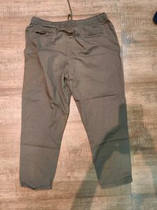 Olive Green Casual Pants