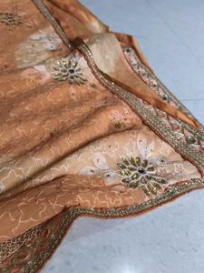 New Mirror Work Saree