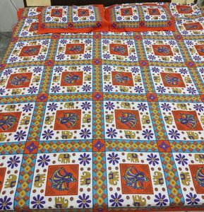 Elephant Print Bedsheet Set