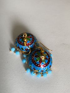 Brand new Meenakari Jhumkis for Ethnic Wear