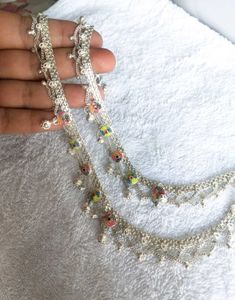 Pure Silver Anklet with Bells