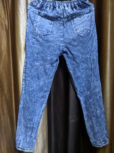 Jeans Trouser Jeggings (Blue) For Girls