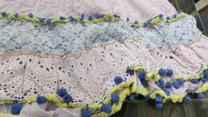 Embroidered indo-western dress