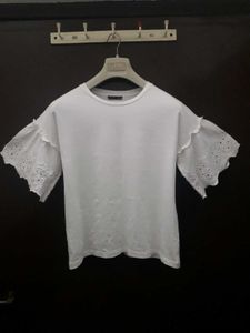 ZARA White Pure Cotton Top