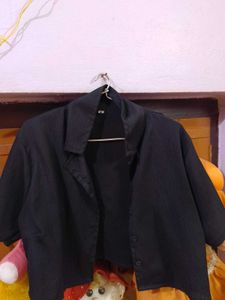 Black Cropped Blazer