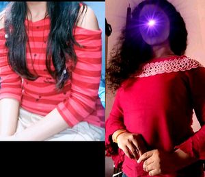Flutter Sleeves Self Design Top&COLD SLEEVE  TOP