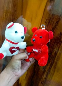 Mini Love Teddy Bears( Red And White)
