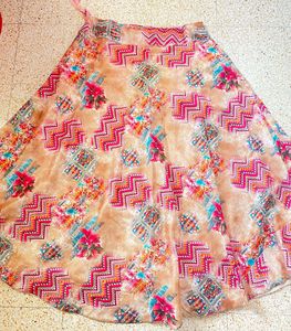 Women’s Pink Indo Western Kurta Skirt Dupatta Set