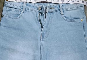 Sky Blue Straight Fit Jeans