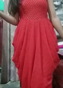 Red Freel Dress