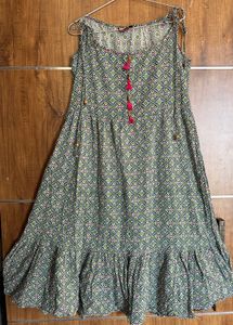 Flared Printed Cotton Kurti
