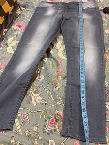 shaded Gray Denim Jeans