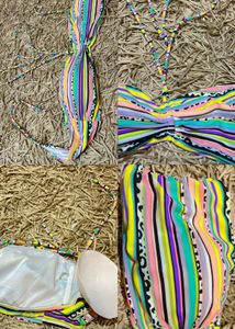 Neon Multicoloured Halter Strapful Bra
