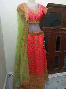 Lehnga With Blouse And Dupatta