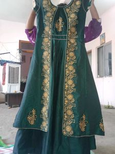 Elegant Green Ethnic Gown