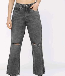 Ripped Grey Jeans