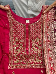 Elegant Pink Anarkali Kurta Set
