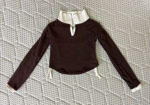 Never Worn Dark-Brown Crop Top🤎