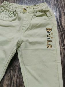 Cute Light Green &#39;BOLD&#39; Jeans Boy