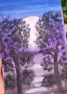 NIGHT LANDSCAPE PAINTING