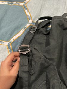 Dark Green Adjustable Cargo Jeans