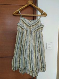 Ariana Grande Style Short Striped Dress