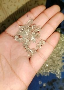Transparent White Bicone Crystal 🔮